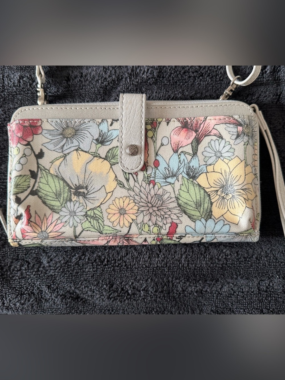 Sakroots Floral Print Crossbody Wallet/Wristlet - Picture 4 of 15